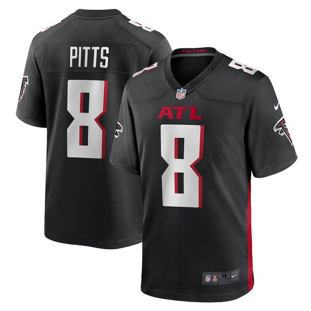 mens nike kyle pitts black atlanta falcons game jersey